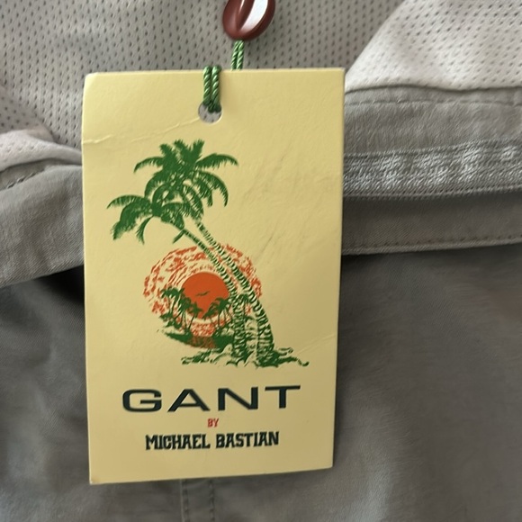 NWT Gant The MB Tennis Short Bathingsuit Swim Trunks Purpose Grey Sz Large - Picture 5 of 9